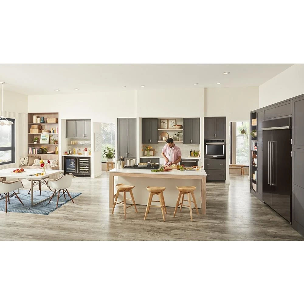 25.5 Cu Ft. 42" Built-In Side-by-Side Refrigerator with PrintShield™ Finish KBSN702MBS