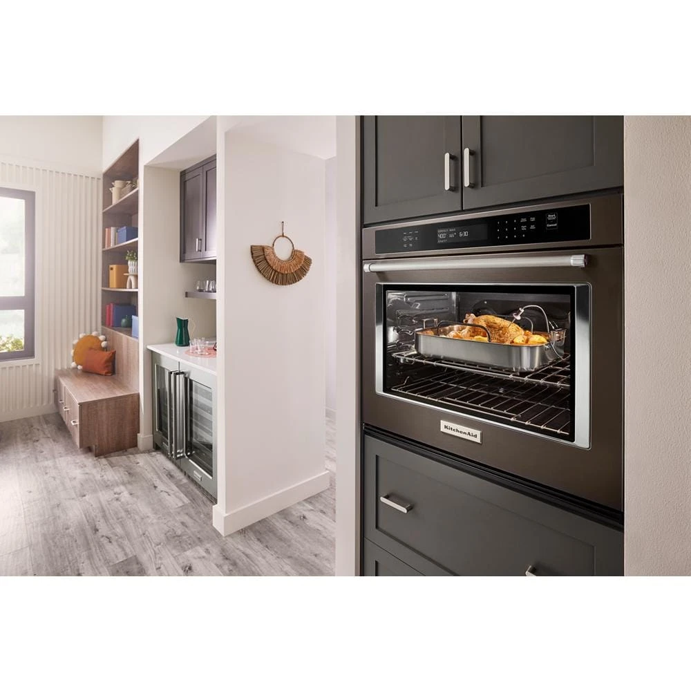 25.5 Cu Ft. 42" Built-In Side-by-Side Refrigerator with PrintShield™ Finish KBSN702MBS