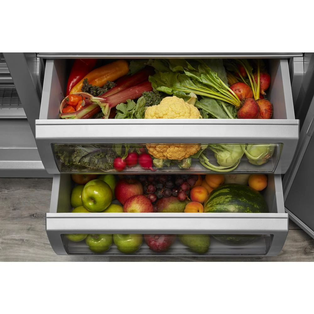 25.5 Cu Ft. 42" Built-In Side-by-Side Refrigerator with PrintShield™ Finish KBSN702MBS
