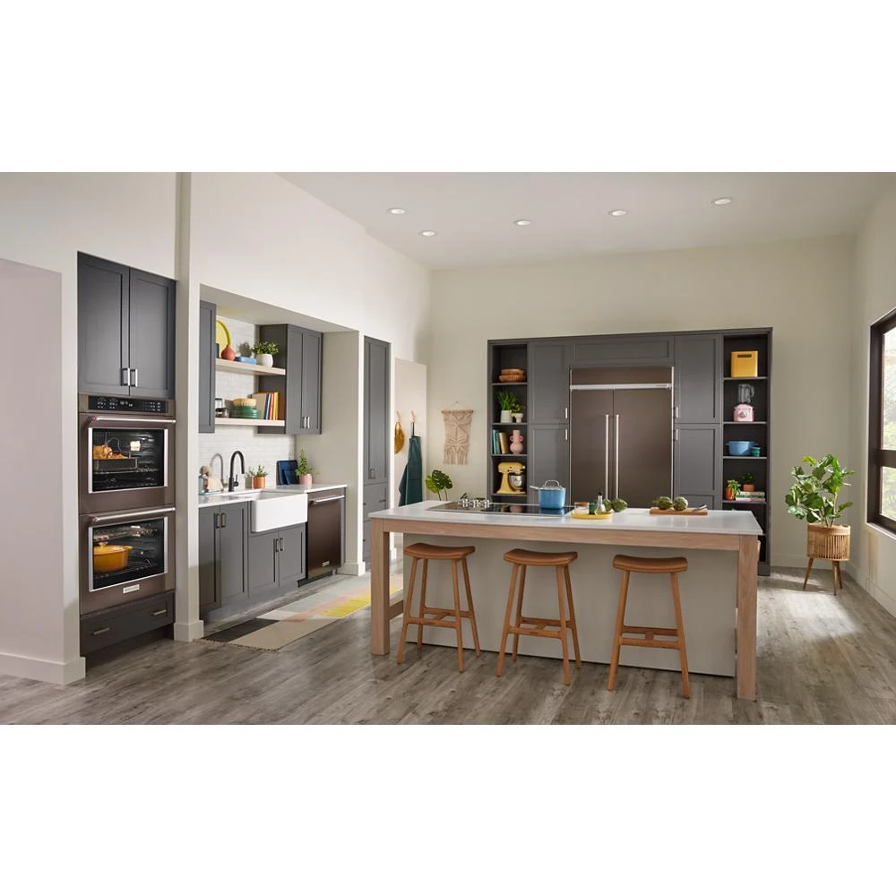 25.5 Cu Ft. 42" Built-In Side-by-Side Refrigerator with PrintShield™ Finish KBSN702MBS