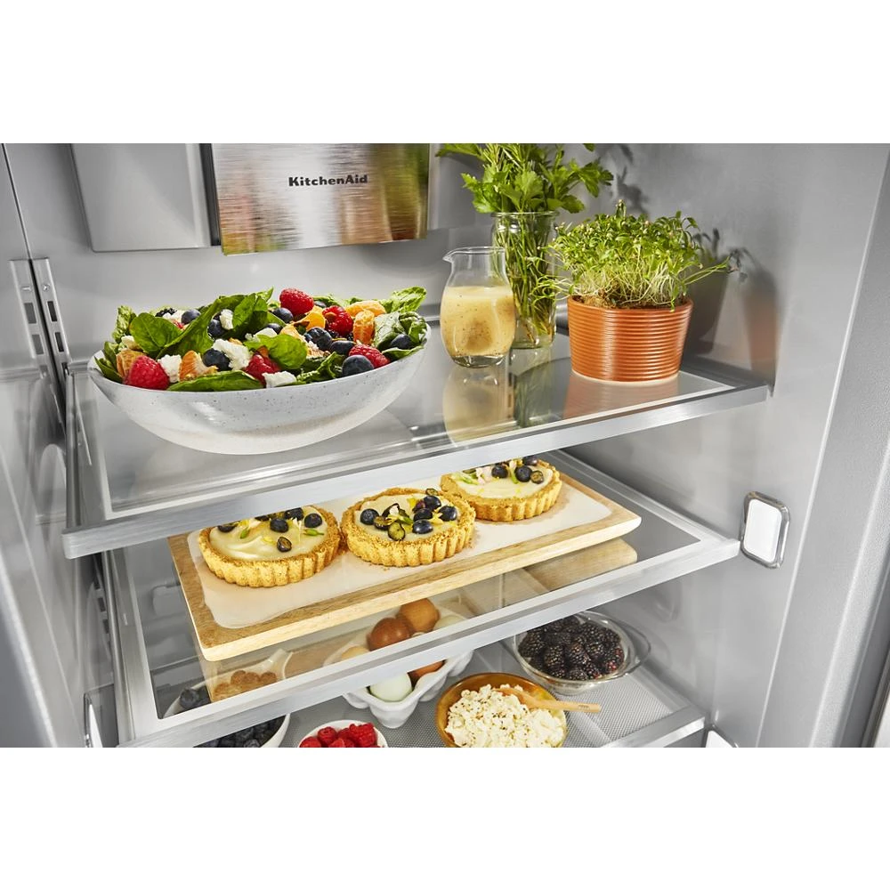 25.5 Cu Ft. 42" Built-In Side-by-Side Refrigerator with PrintShield™ Finish KBSN702MBS