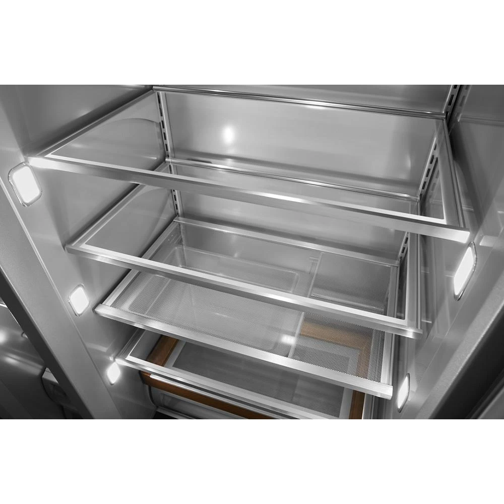 25.5 Cu Ft. 42" Built-In Side-by-Side Refrigerator with PrintShield™ Finish KBSN702MBS