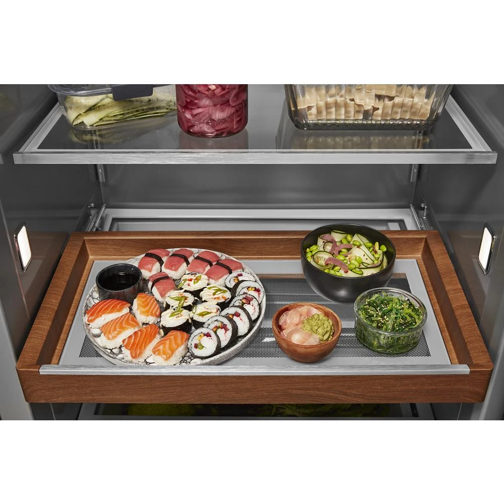25.5 Cu Ft. 42" Built-In Side-by-Side Refrigerator with PrintShield™ Finish KBSN702MBS