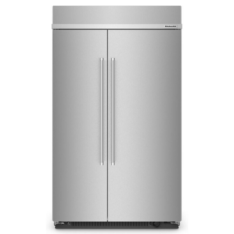 KitchenAid 30 Cu. Ft. 48" Built-In Side-by-Side Refrigerator with PrintShield Finish Stainless Steel with PrintShield™ Finish KBSN708MPS Picture 1