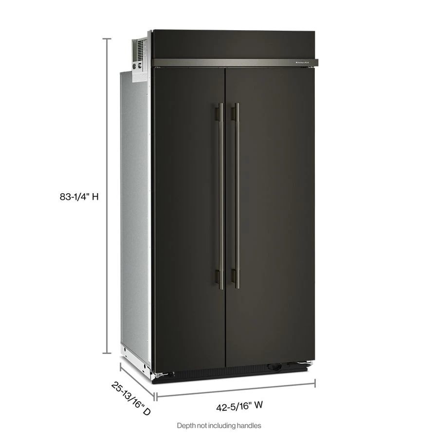 25.5 Cu. Ft. 42" Built-In Side-by-Side Refrigerator with Platinum Interior KBSN742SBE