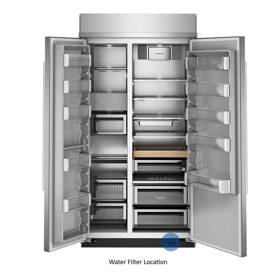 25.5 Cu. Ft. 42" Built-In Side-by-Side Refrigerator with Platinum Interior KBSN742SPS