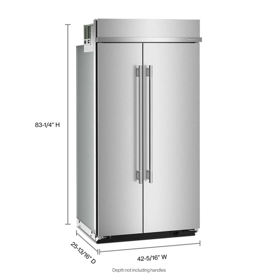 25.5 Cu. Ft. 42" Built-In Side-by-Side Refrigerator with Platinum Interior KBSN742SPS