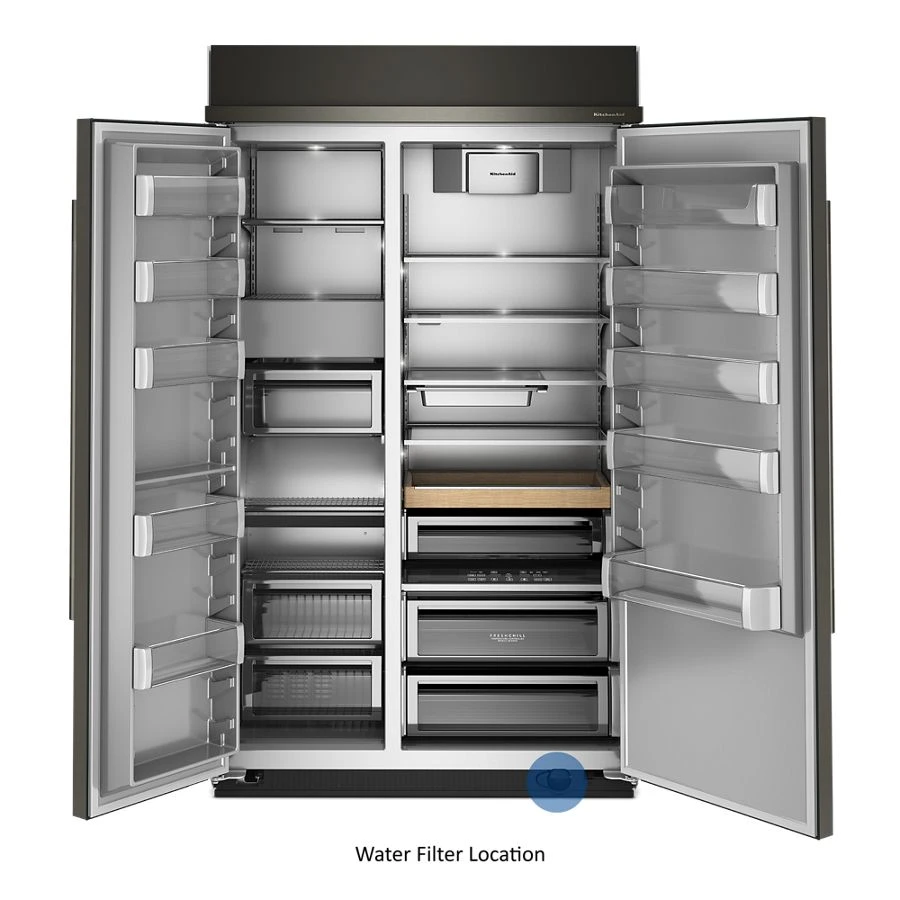 30 Cu. Ft. 48" Built-In Side-by-Side Refrigerator with Platinum Interior KBSN748SBE