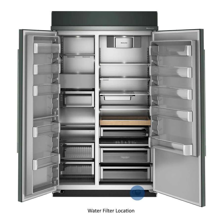 30 Cu. Ft. 48" Built-In Side-by-Side Refrigerator with Platinum Interior KBSN748SJP