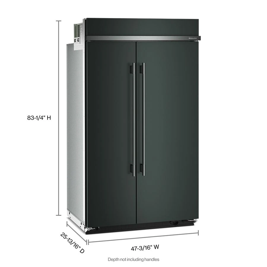 30 Cu. Ft. 48" Built-In Side-by-Side Refrigerator with Platinum Interior KBSN748SJP