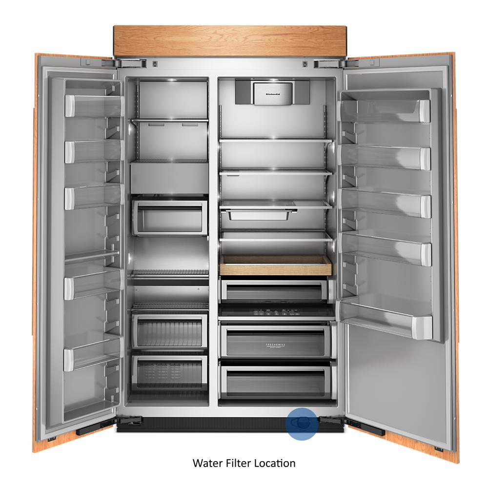 30 Cu. Ft. 48" Built-In Panel-Ready Side-by-Side Refrigerator KBSN748TPA