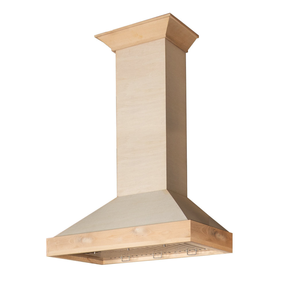 ZLINE Ducteden Wall Mount Range Hood (KBUF) - 36 Inch Unfinished Wood KBUF36 Picture 1