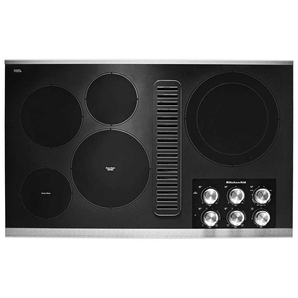 36" Electric Downdraft Cooktop with 5 Elements KCED606GBL