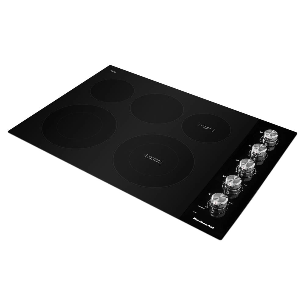 30" Electric Cooktop with 5 Elements and Knob Controls KCES550HBL