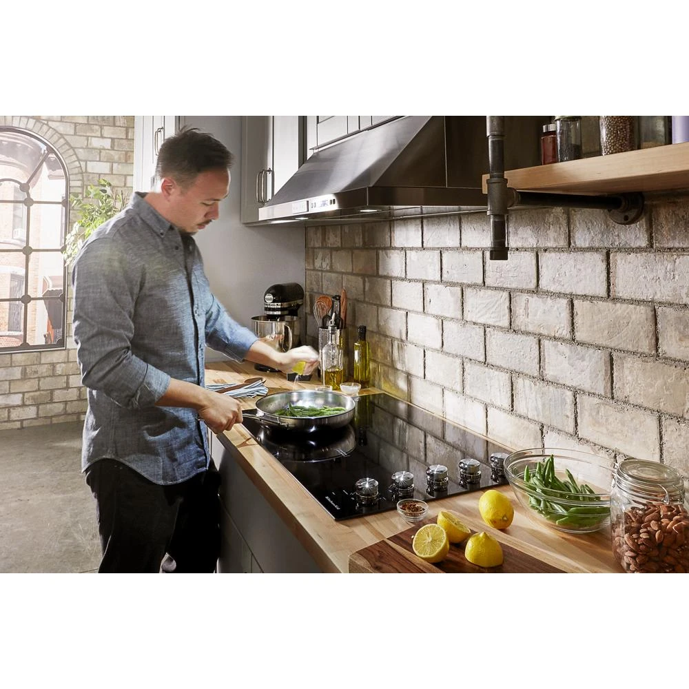 30" Electric Cooktop with 5 Elements and Knob Controls KCES550HBL