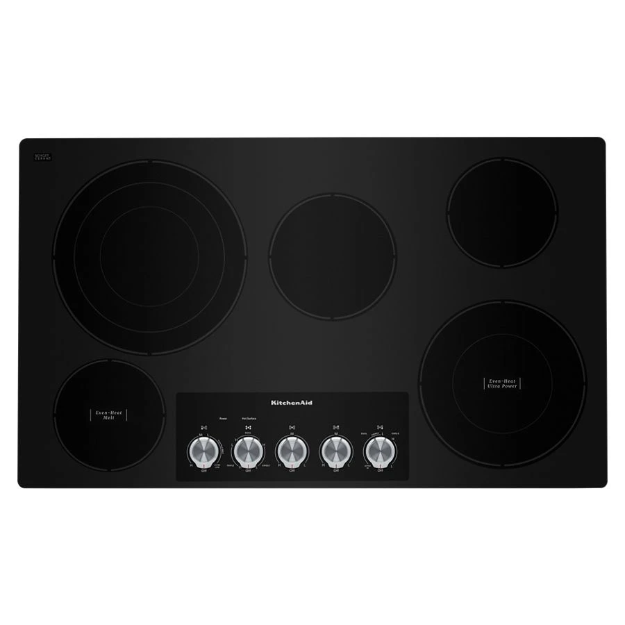 36" Electric Cooktop with 5 Elements and Knob Controls KCES556HBL
