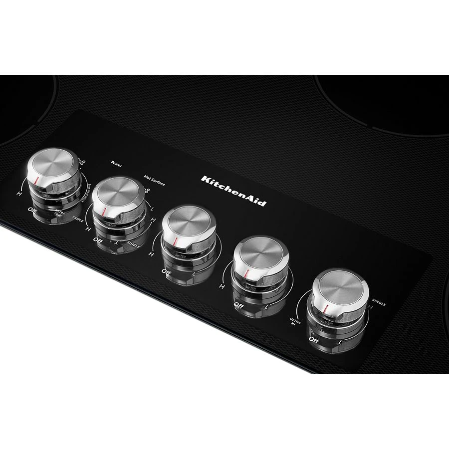 36" Electric Cooktop with 5 Elements and Knob Controls KCES556HBL