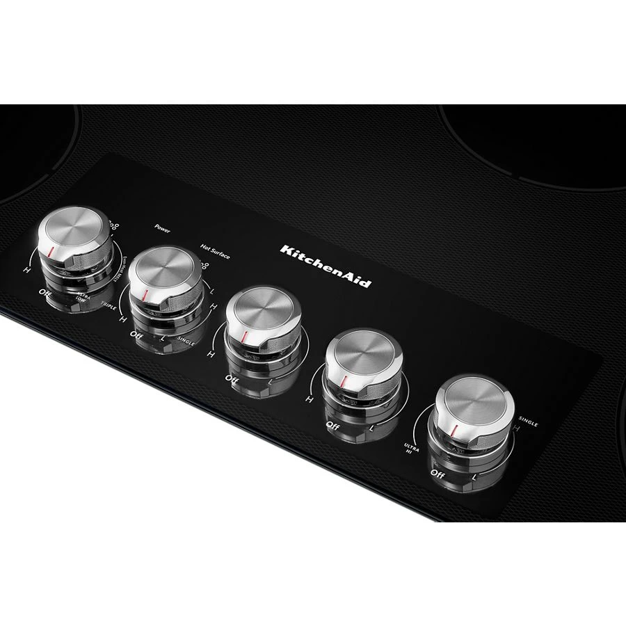 36" Electric Cooktop with 5 Elements and Knob Controls KCES556HBL