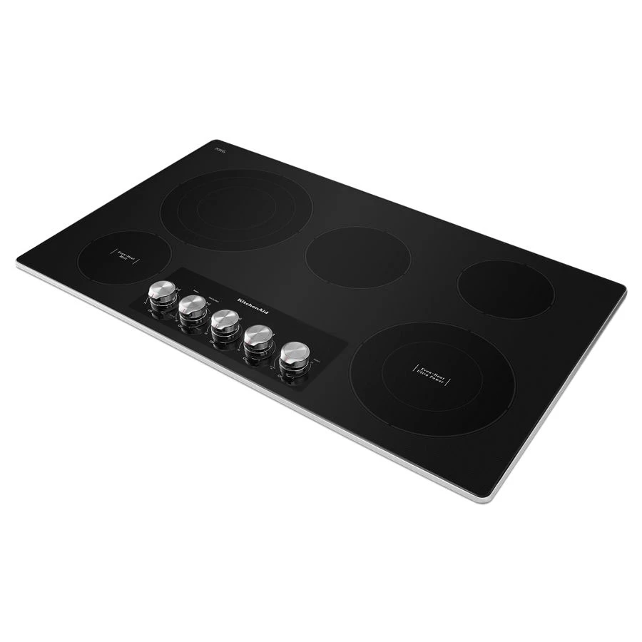 36" Electric Cooktop with 5 Elements and Knob Controls KCES556HSS