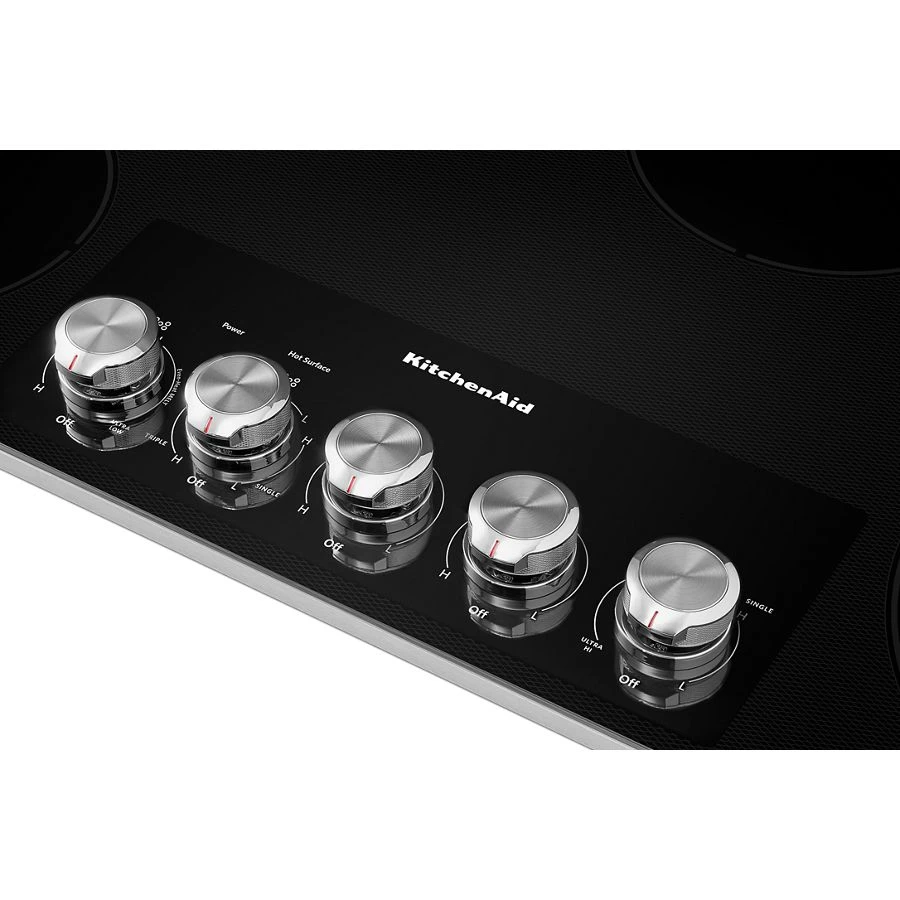 36" Electric Cooktop with 5 Elements and Knob Controls KCES556HSS