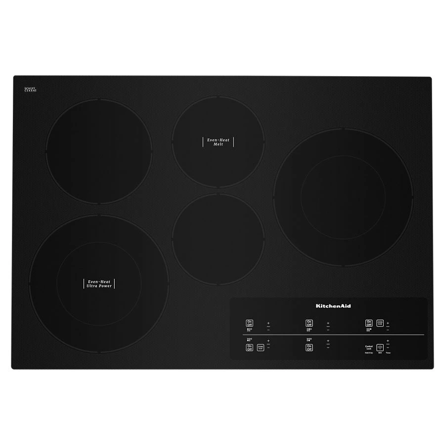 30" Electric Cooktop with 5 Elements and Touch-Activated Controls KCES950KBL