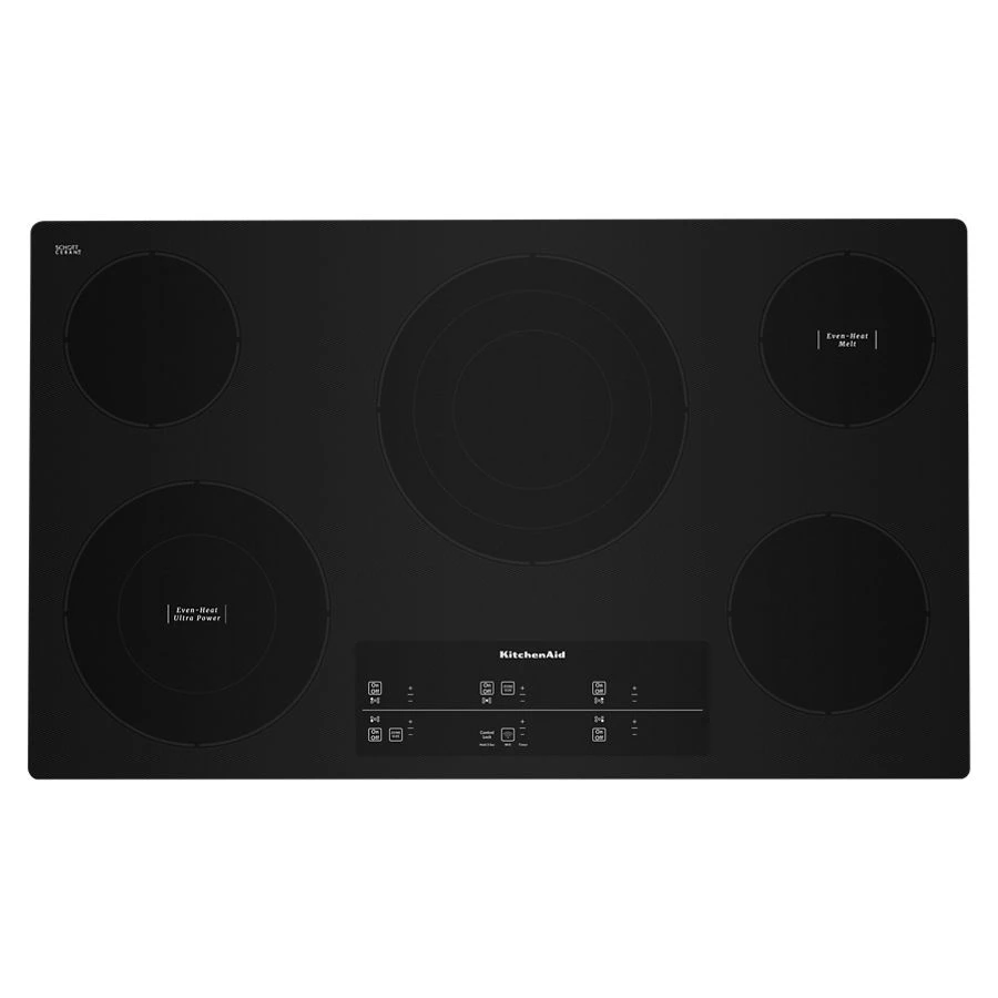 36" Electric Cooktop with 5 Elements and Touch-Activated Controls KCES956KBL