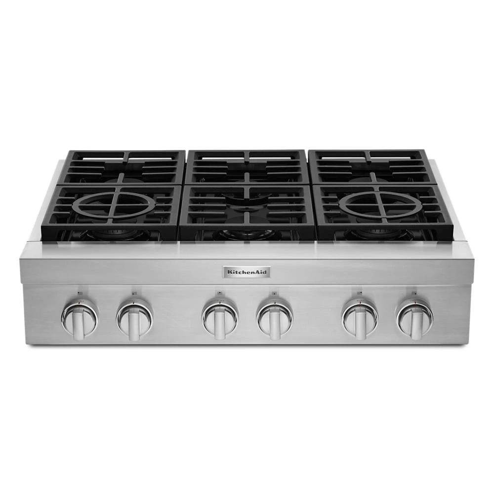 36'' 6-Burner Commercial-Style Gas Rangetop KCGC506JSS