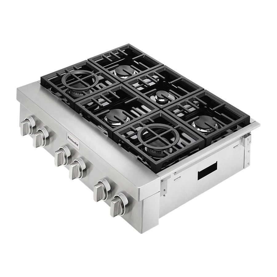 36'' 6-Burner Commercial-Style Gas Rangetop KCGC506JSS