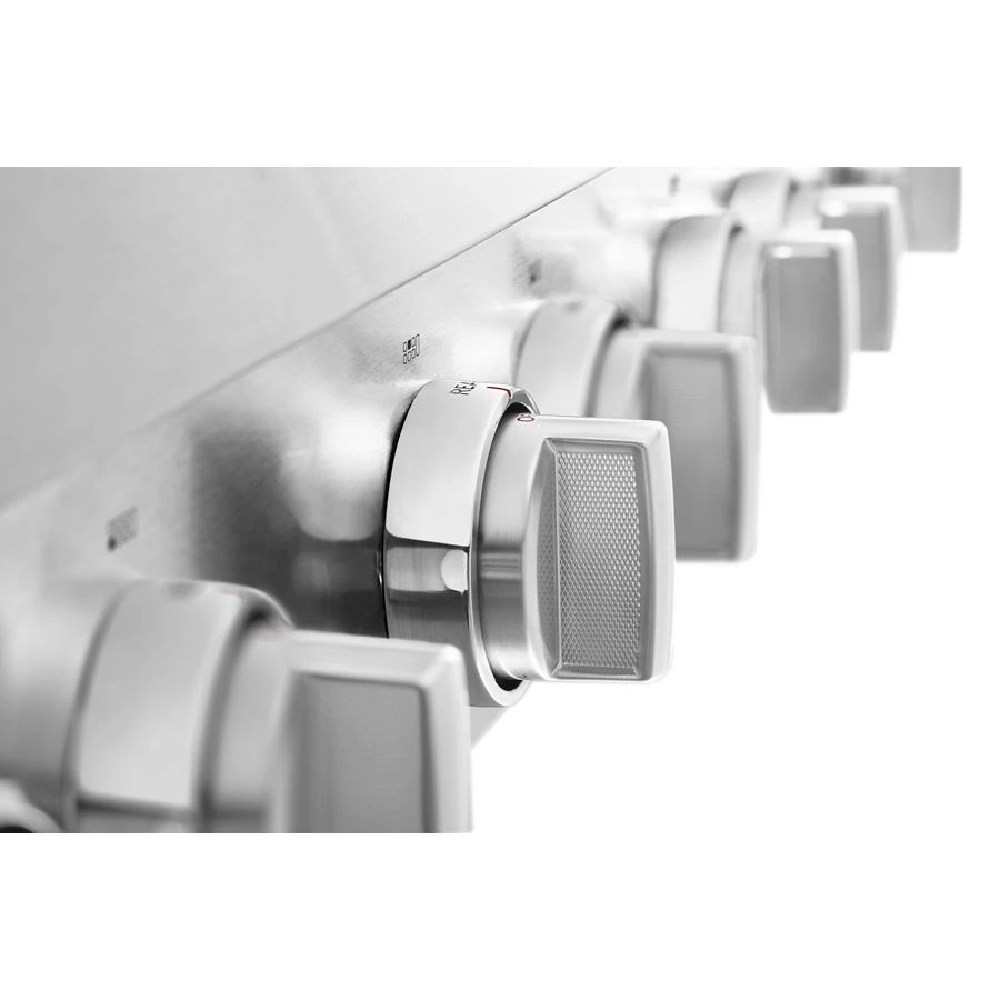 48'' 6-Burner Commercial-Style Gas Rangetop with Griddle KCGC558JSS