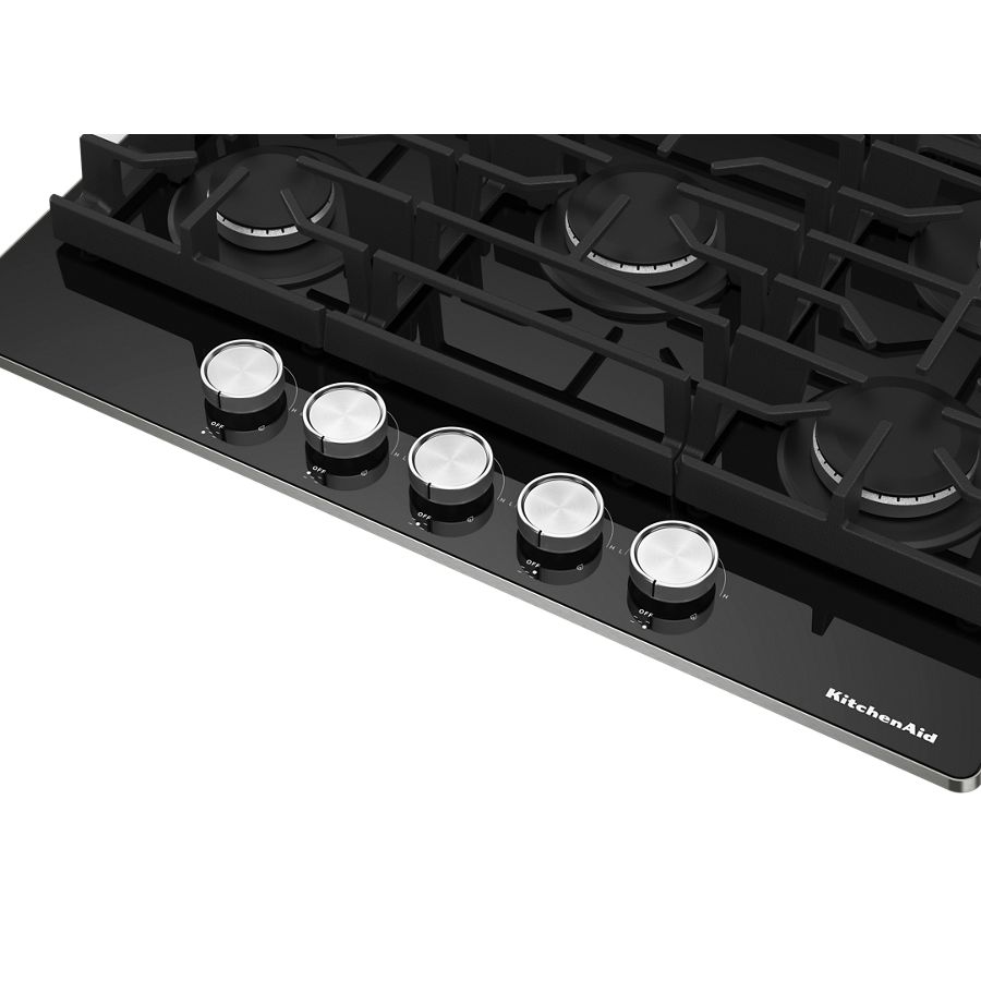 30" Gas-on-Glass Cooktop KCGG530PBL