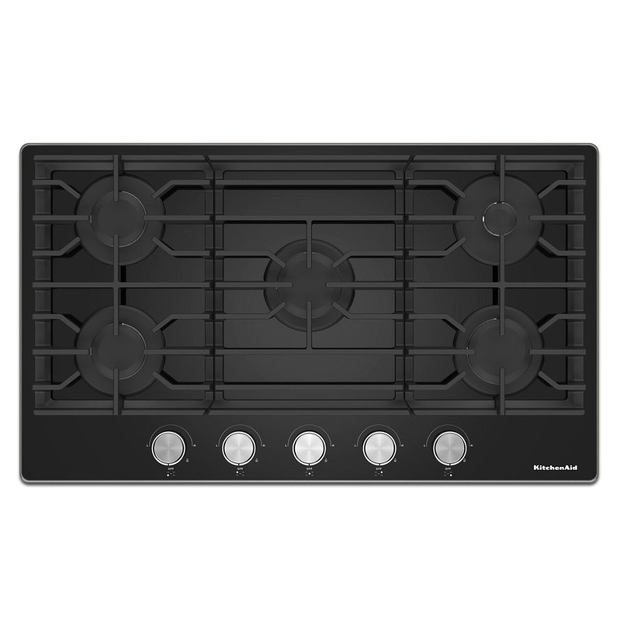 36" Gas-on-Glass Cooktop KCGG536PBL