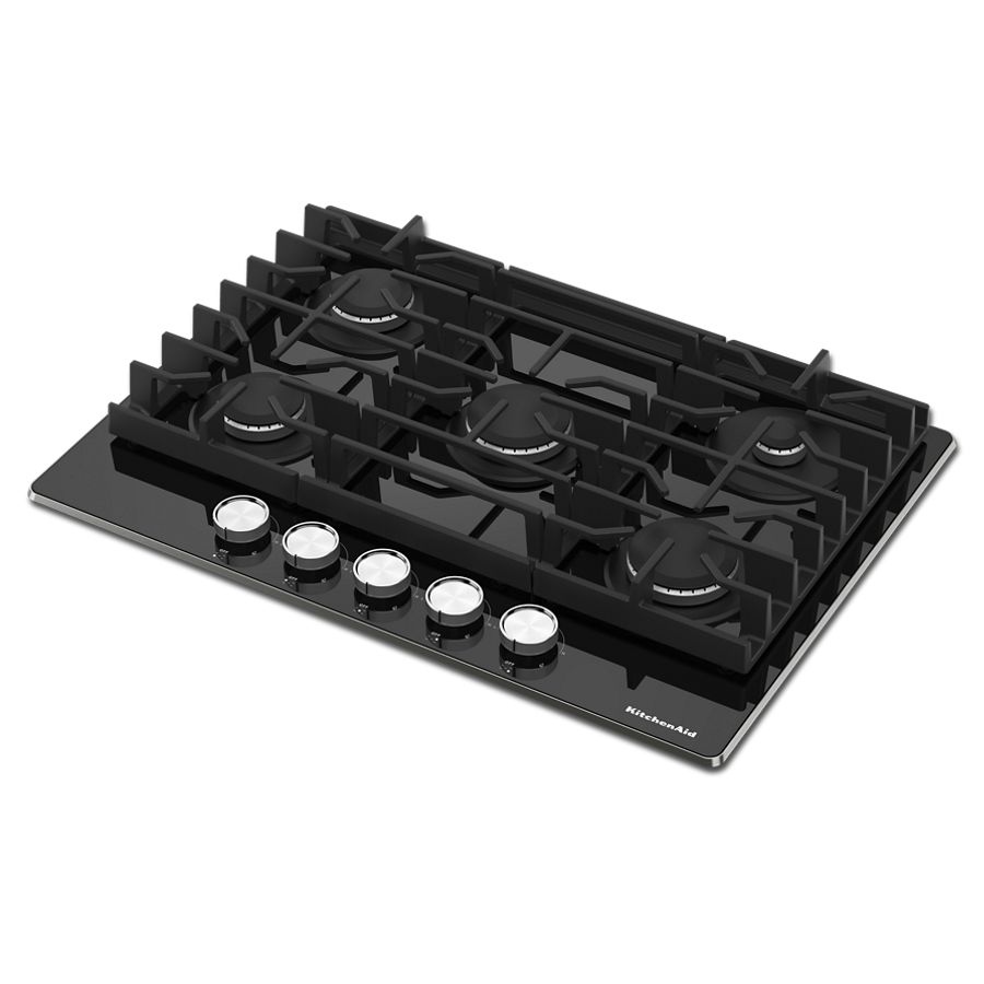 36" Gas-on-Glass Cooktop KCGG536PBL