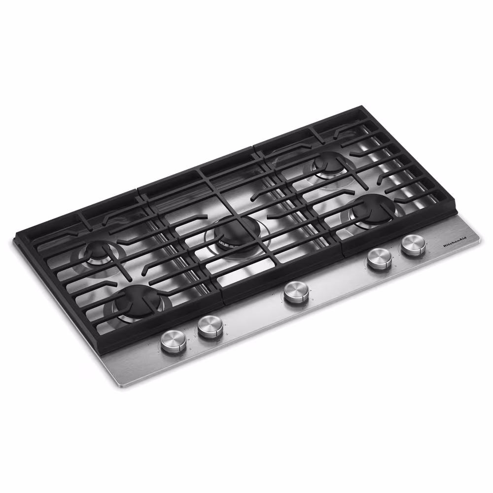 36 in. Gas Cooktop with 5 Versatile Burners KCGK336SSS