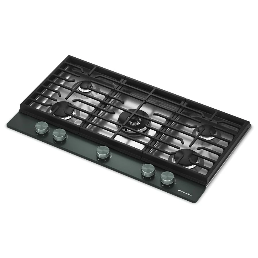 36 in. Gas Cooktop with 5 Burners, Integrated Wok Grate and CookShield™ Finish KCGK536SJP