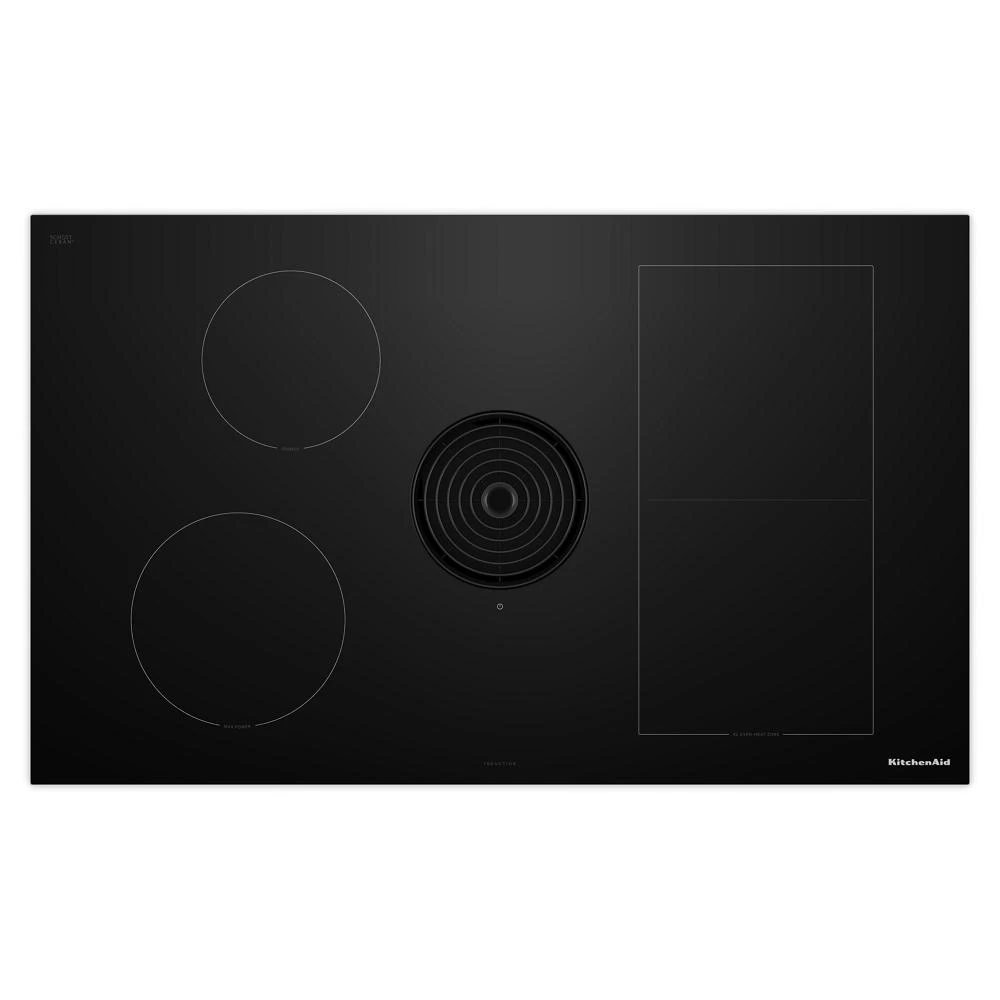 36-inch NextGen Induction Downdraft Cooktop with Bridge XL Even-Heat™ Zone KCID936SBL