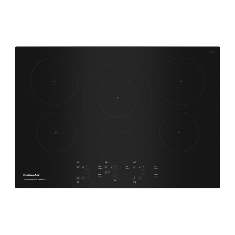 KitchenAid 30-Inch 5-Element Sensor Induction Cooktop Black KCIG550JBL Picture 1