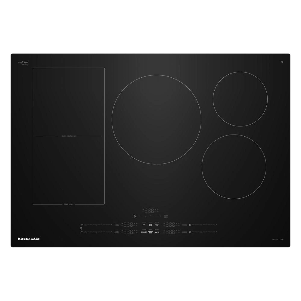 30" Temp Cook™ Induction Cooktop with 5 Cooking Zones KCIT730SBL