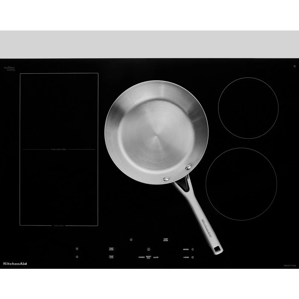 30" Temp Cook™ Induction Cooktop with 5 Cooking Zones KCIT730SBL