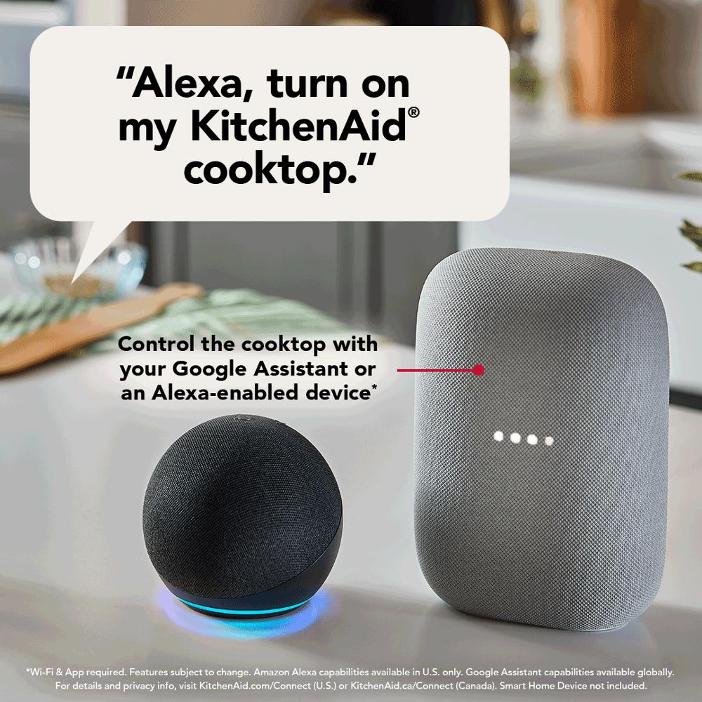 30" Temp Cook™ Induction Cooktop with 5 Cooking Zones KCIT730SBL