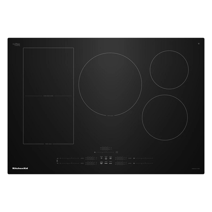 30" Temp Cook™ Induction Cooktop with 5 Cooking Zones KCIT730SBL
