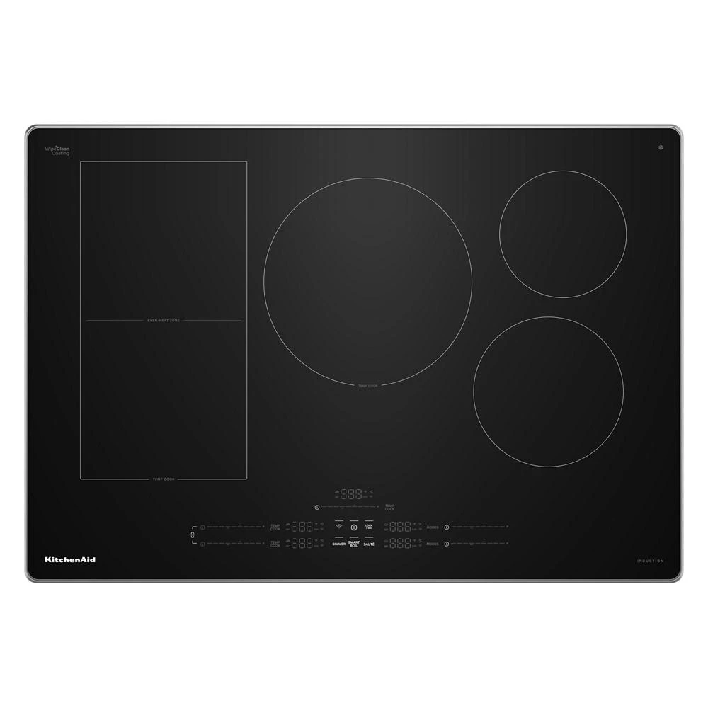 30" Temp Cook™ Induction Cooktop with 5 Cooking Zones KCIT730SBL