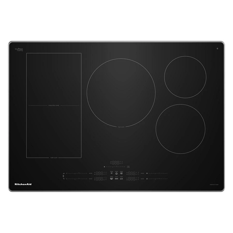 30" Temp Cook™ Induction Cooktop with 5 Cooking Zones KCIT730SBL