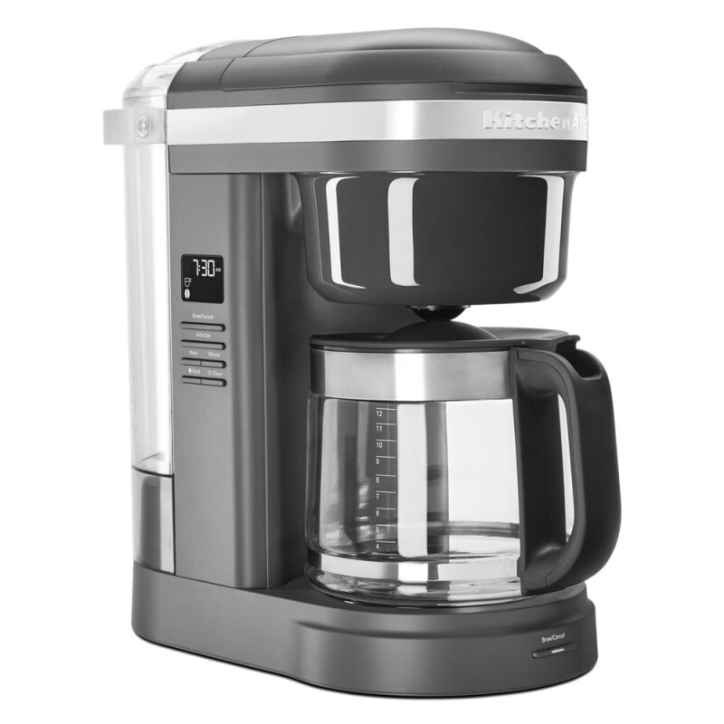 KitchenAid 12 Cup Drip Coffee Maker with Spiral Showerhead Matte Charcoal Grey KCM1208DG Picture 1