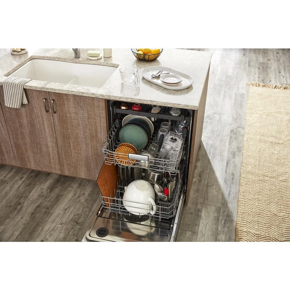Third Level Utensil Rack Dishwasher with 30+ Total Wash Jets, 39 dBA KDFE204KBL