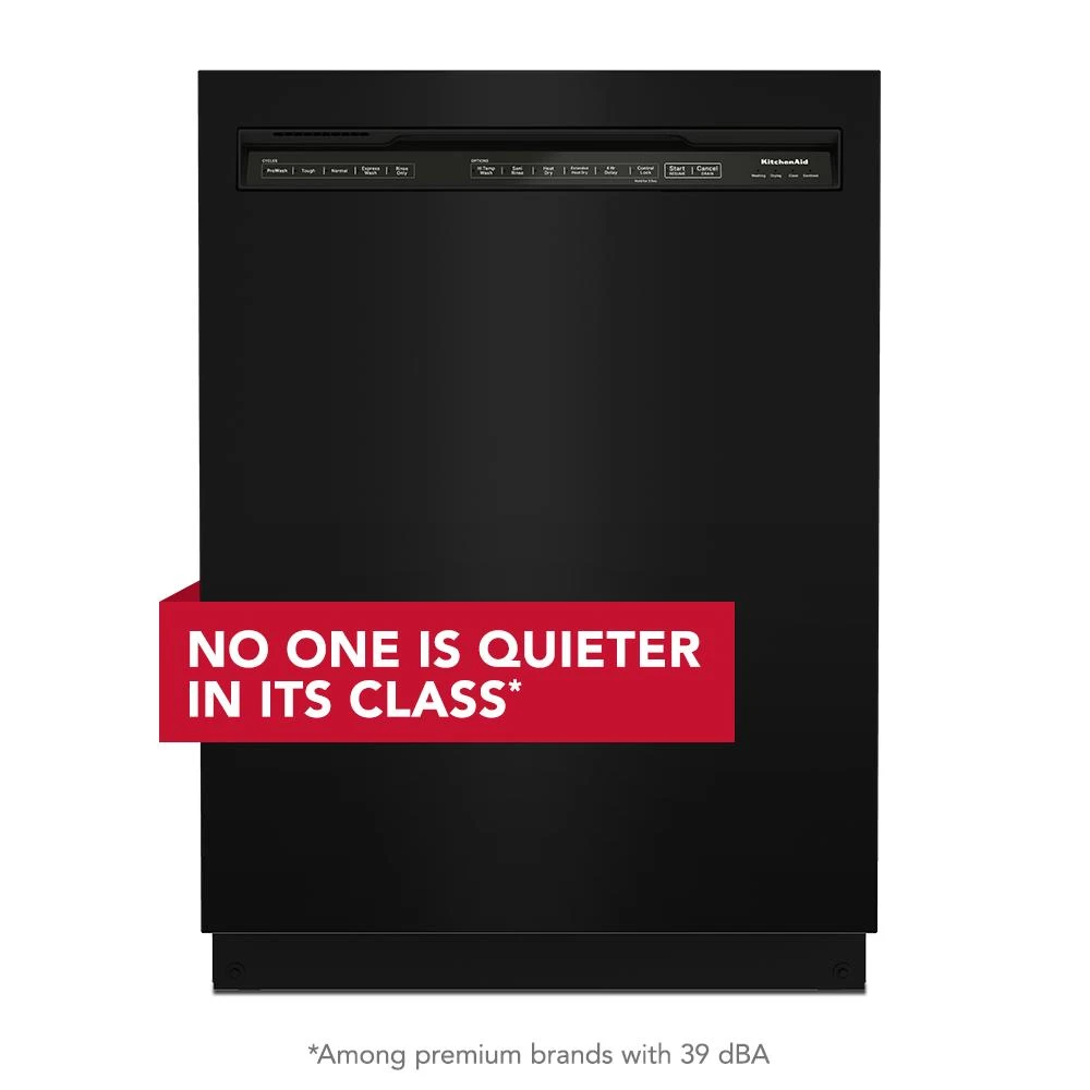 Third Level Utensil Rack Dishwasher with 30+ Total Wash Jets, 39 dBA KDFE204KBL