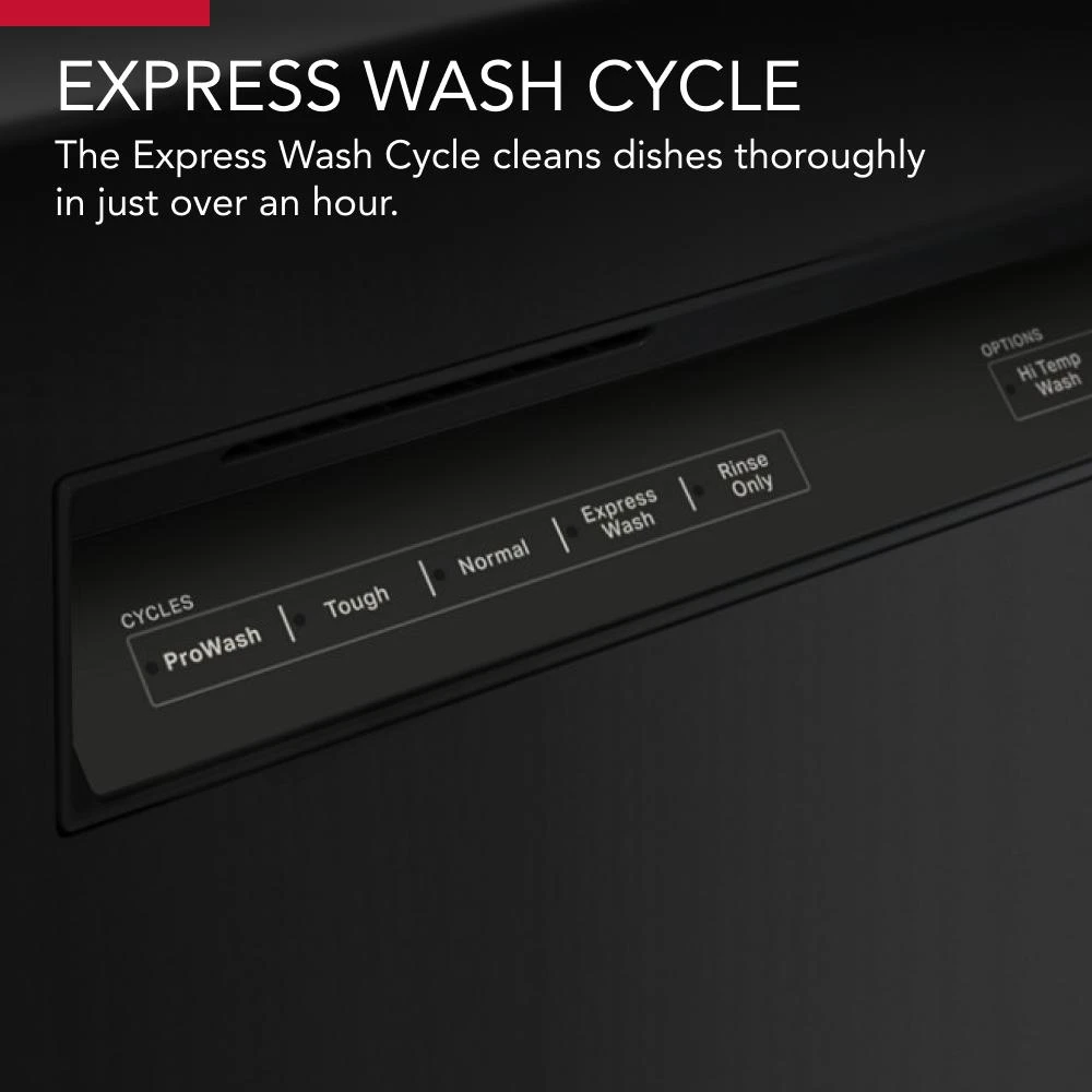 Third Level Utensil Rack Dishwasher with 30+ Total Wash Jets, 39 dBA KDFE204KBL