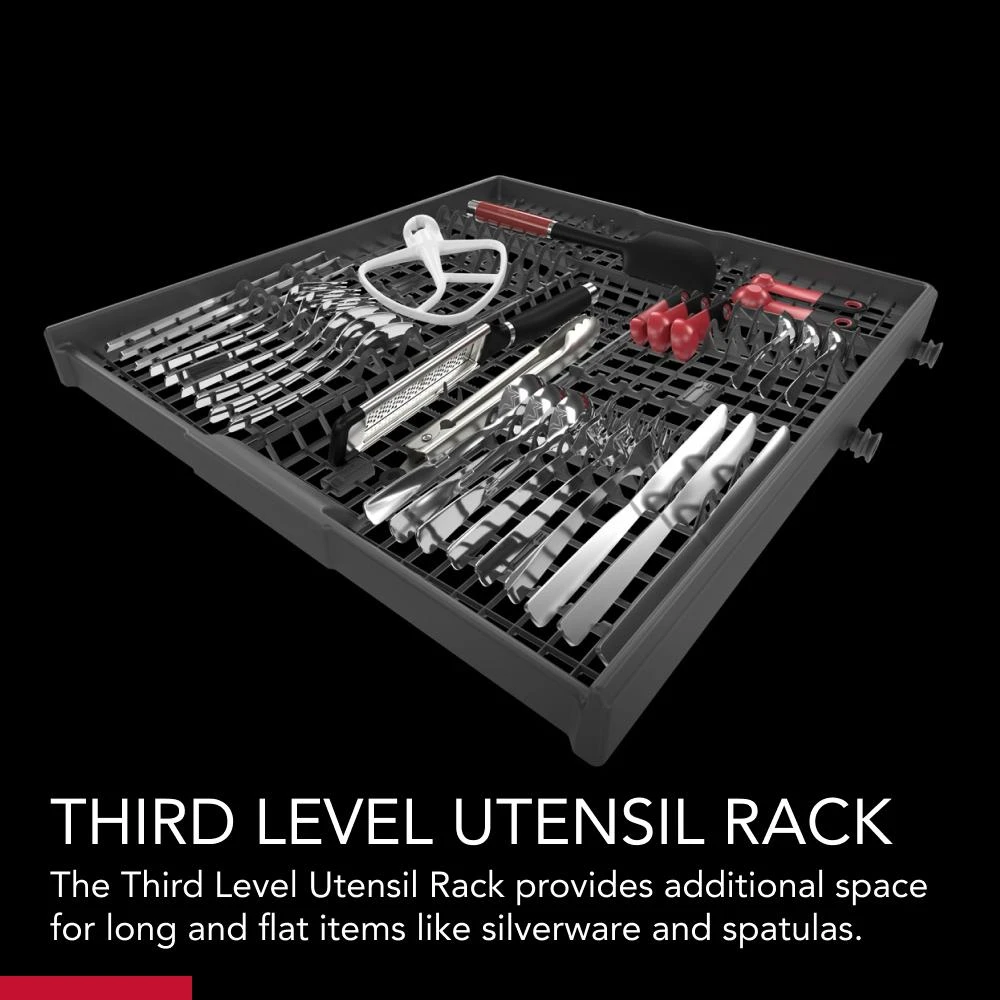 Third Level Utensil Rack Dishwasher with 30+ Total Wash Jets, 39 dBA KDFE204KPS