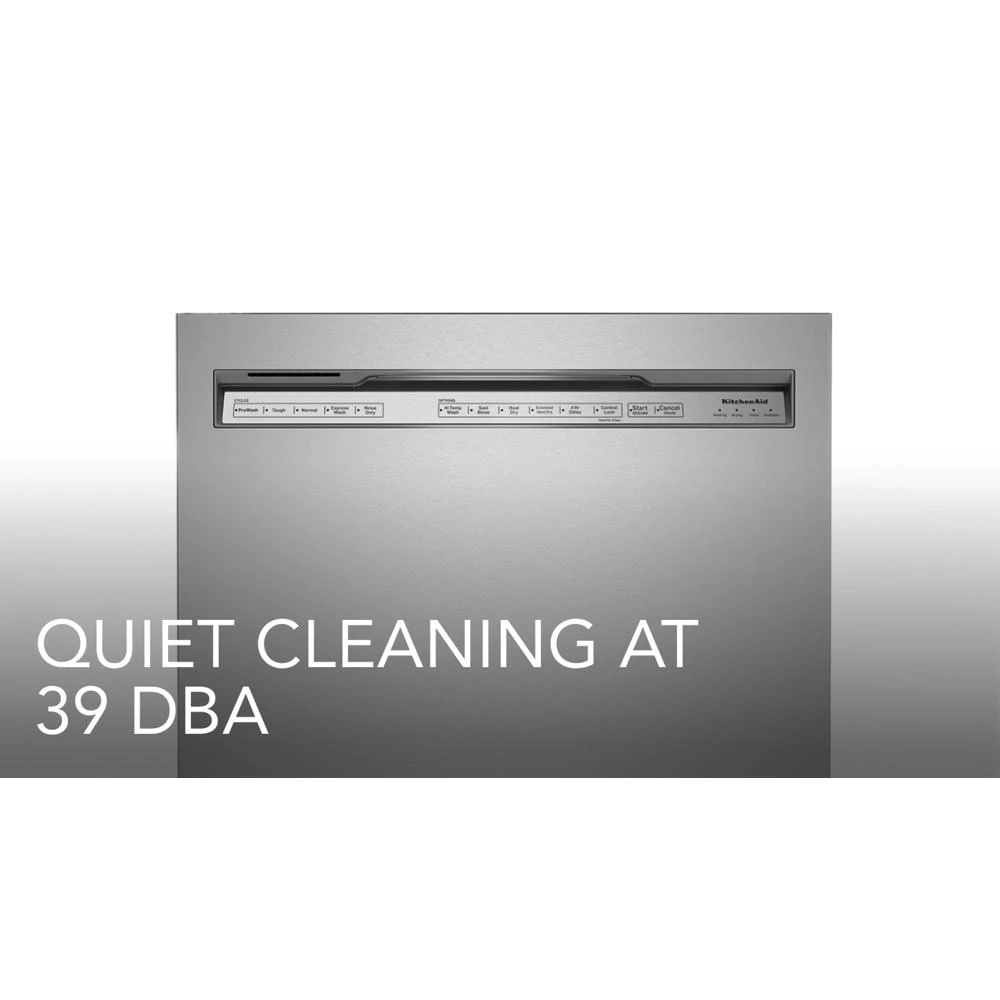 Third Level Utensil Rack Dishwasher with 30+ Total Wash Jets, 39 dBA KDFE204KPS