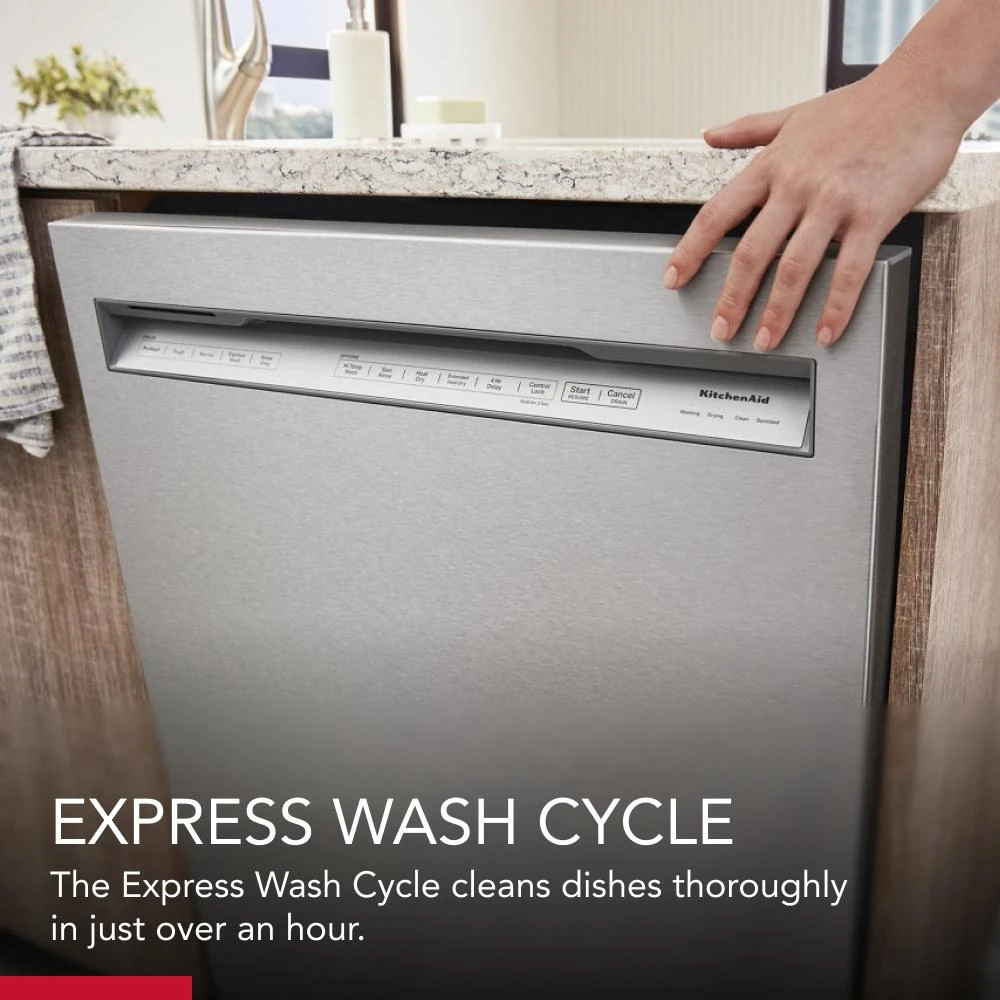 Third Level Utensil Rack Dishwasher with 30+ Total Wash Jets, 39 dBA KDFE204KPS