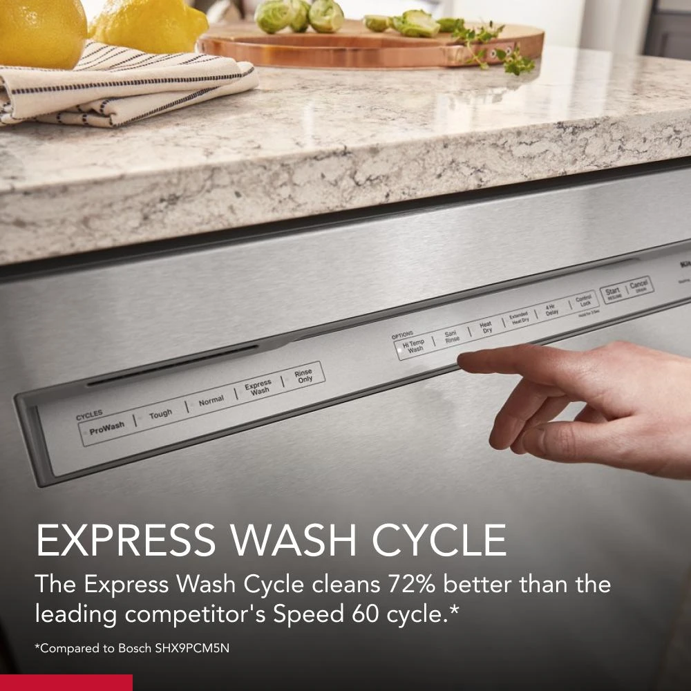 360° Max Jets™ Third Rack Dishwasher with 50+ Total Wash Jets, 44 dBA KDFM404KPS